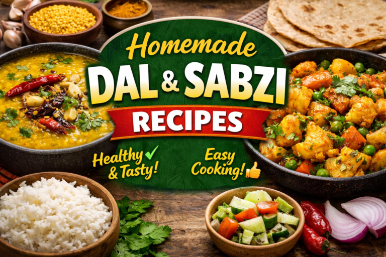 Homemade Dal and Sabzi Recipes for Healthy & Tasty Indian Meals | Easy Daily Cooking Guide