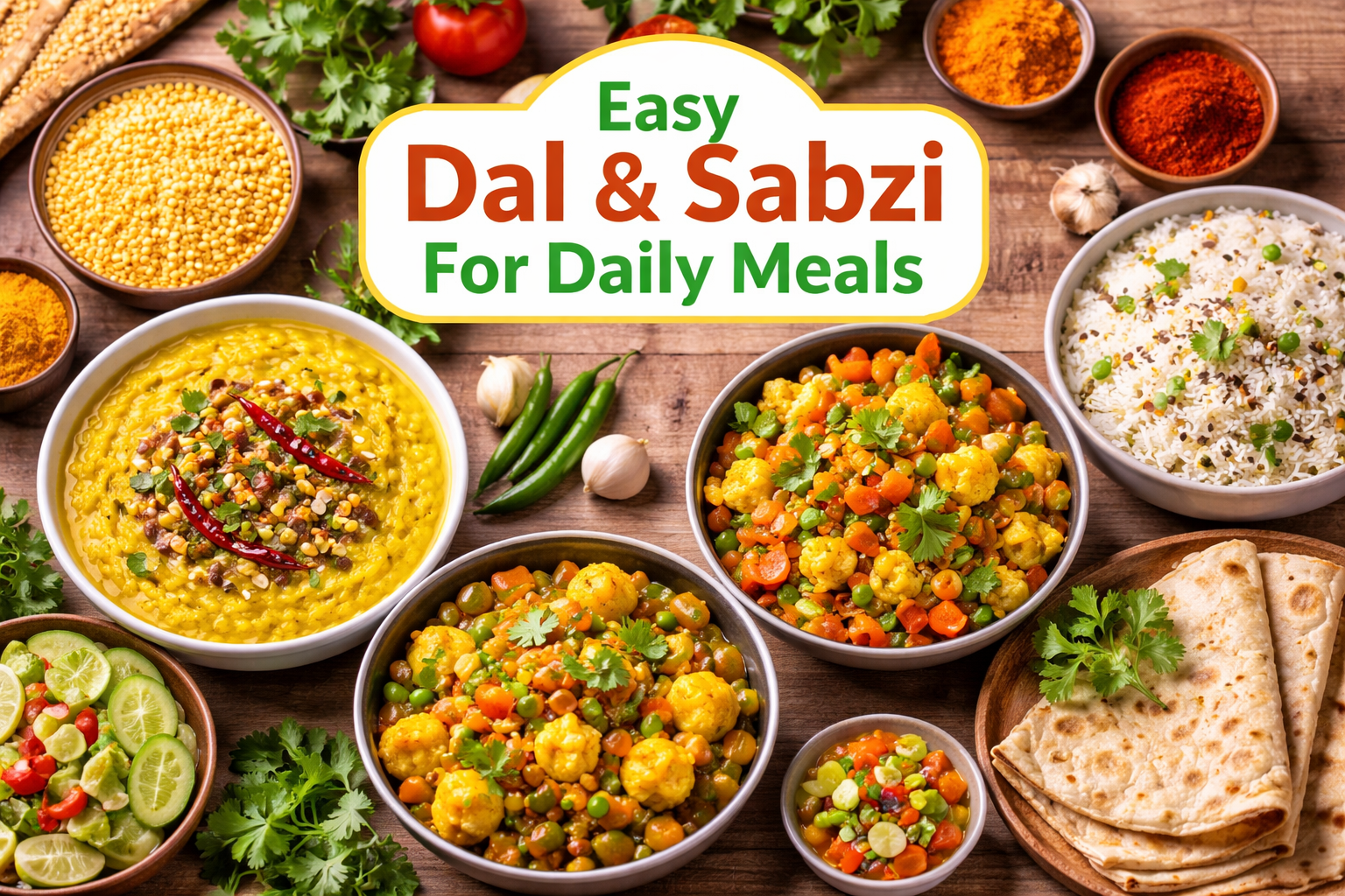 Easy Dal & Sabzi For Daily Meals: Simple, Nutritious, and Time-Saving Recipes